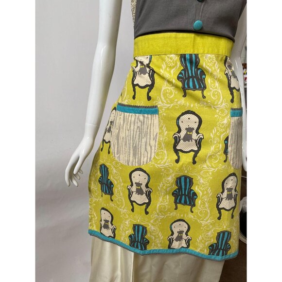 Chair Motif Bib Apron By Sarah Watts - New - Picture 13 of 16